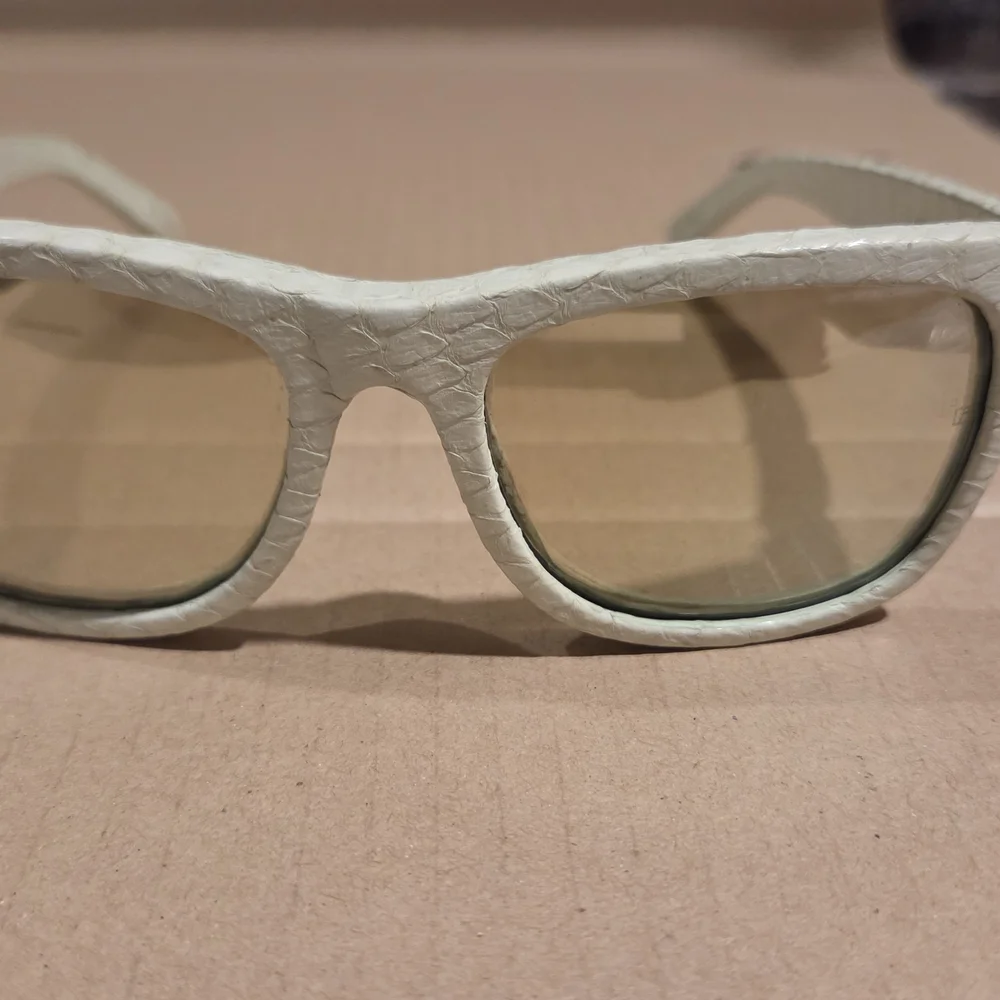 Linda Farrow Python Sunglasses Women's Light Greenish Frame Authentic Designer - Picture 12 of 16